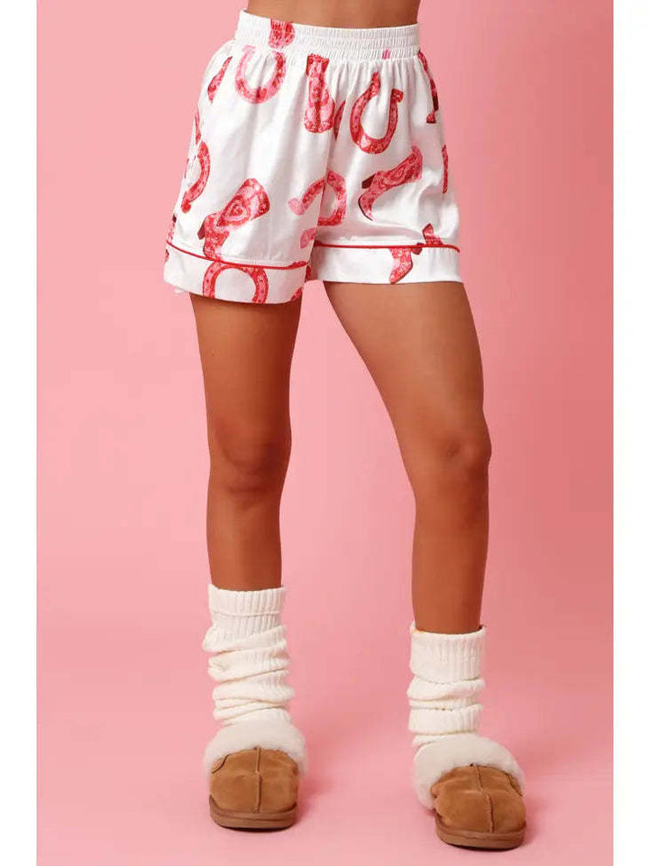 Satin-Pyjama-Set mit Hemd und Shorts für Damen - Varelia