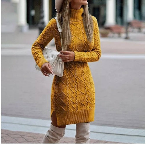 Strick-Rollkragenkleid für Frauen - Elin