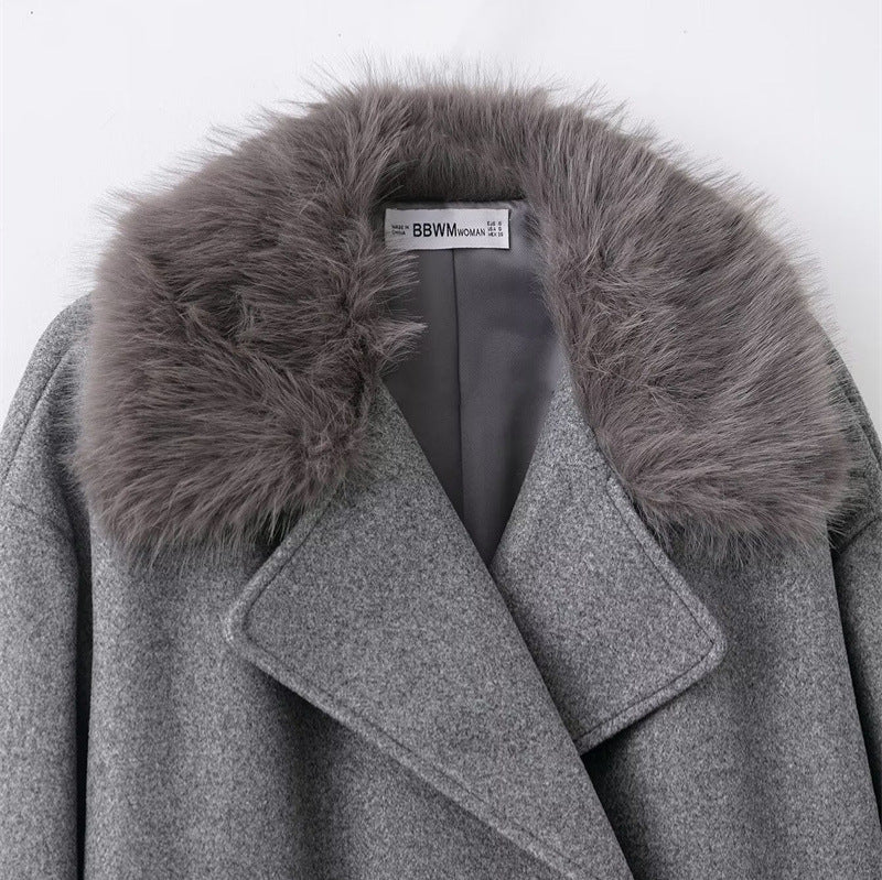 Cape-Mantel mit Wickelkragen für Damen - Potter
