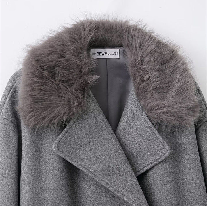 Cape-Mantel mit Wickelkragen für Damen - Potter
