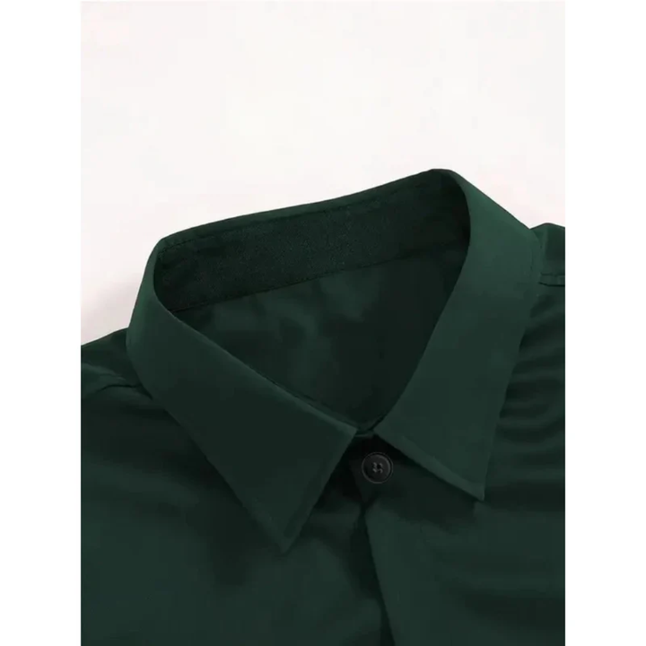 Herrenhemd mit langen Ärmeln, Slim Fit, klassischer Kragen – Heinrich