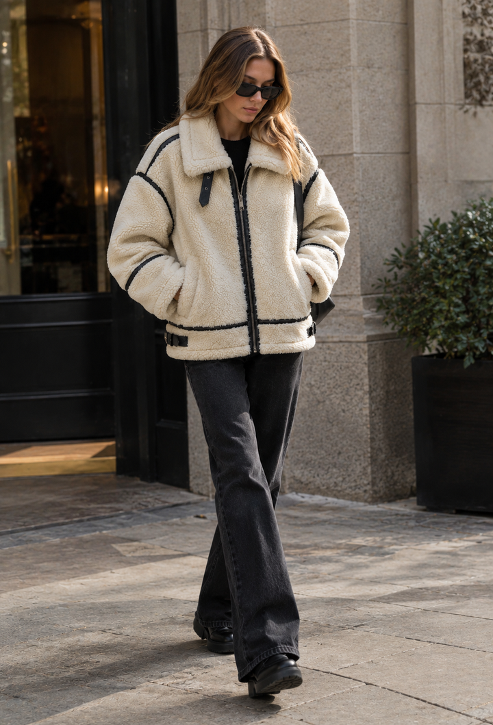 Damen-Daunenjacke mit Reißverschluss - Ottilie