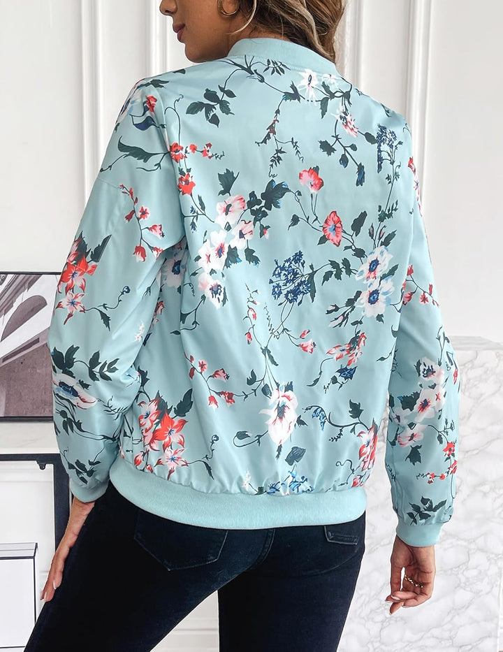 Kurze Bomberjacke für Damen mit Satin-Optik – Vianne