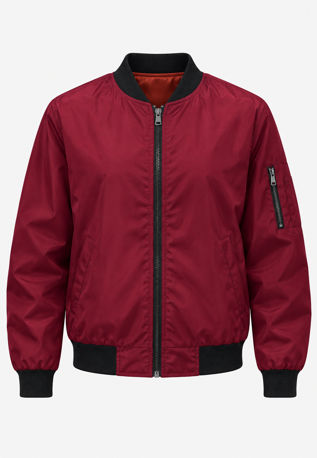 Damen-Bomberjacke mit Blumenmuster und Reißverschluss – Felicia