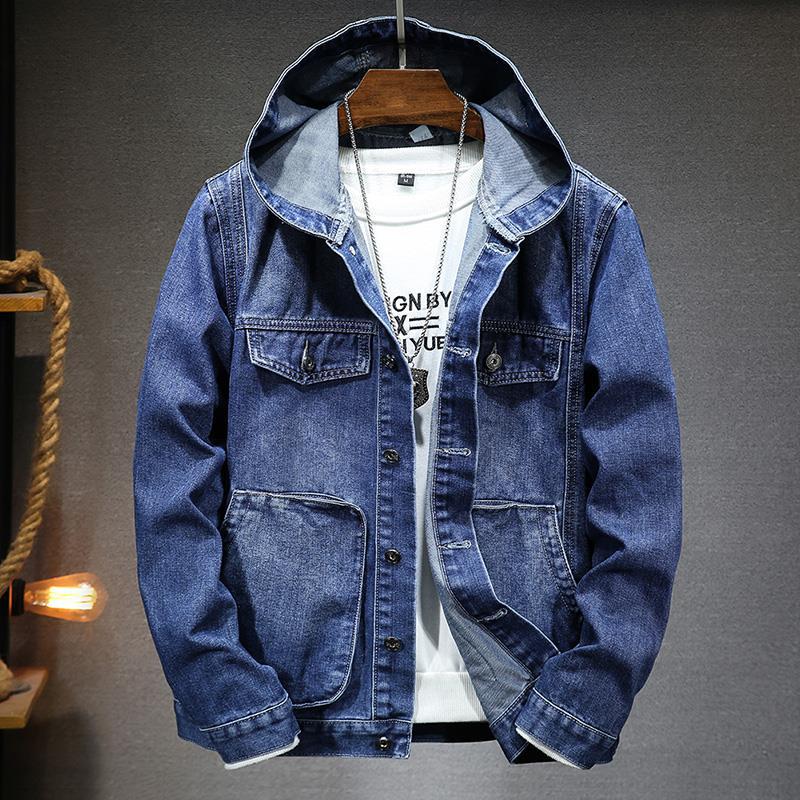 Herren-Jeansjacke mit Kapuze im Washed-Look – Bennett