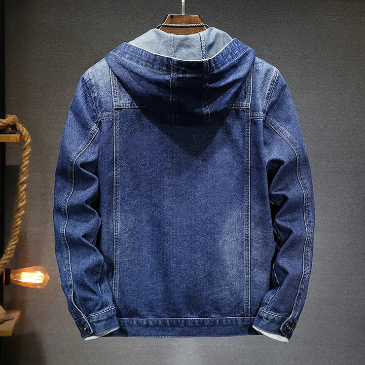 Herren-Jeansjacke mit Kapuze im Washed-Look – Bennett
