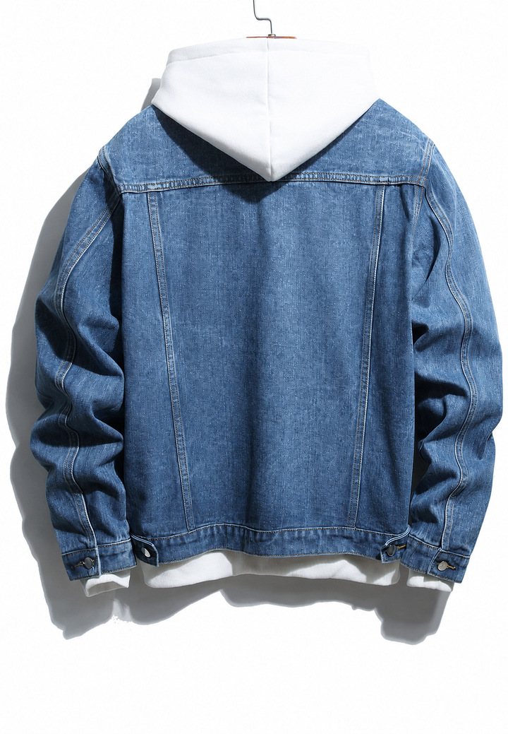 Jeansjacke im Washed-Look mit Rissen – Jannik