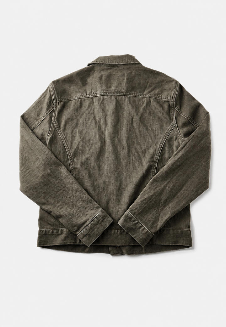 Herren-Worker-Jacke im Washed-Look mit Vordertaschen – Arvid