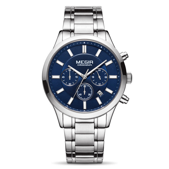 Herren-Edelstahl-Sportuhr Chronograph