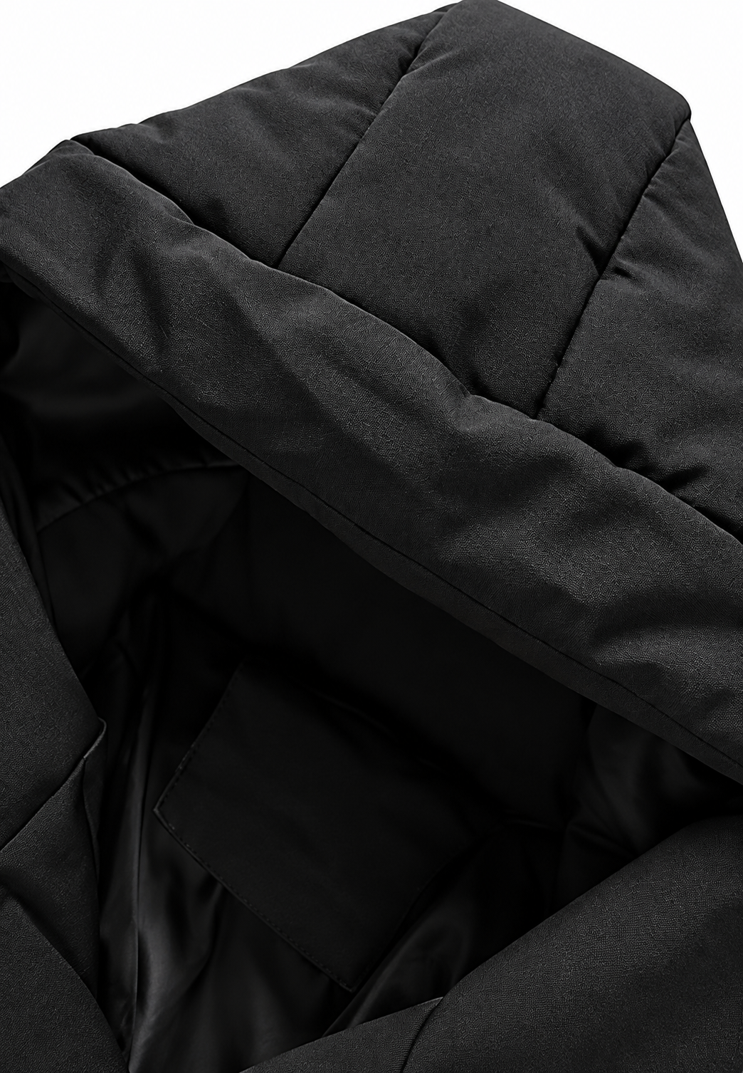 Herren-Steppjacke mit verstellbarer Kapuze, regulärem Schnitt und matter Oberfläche - Nereo