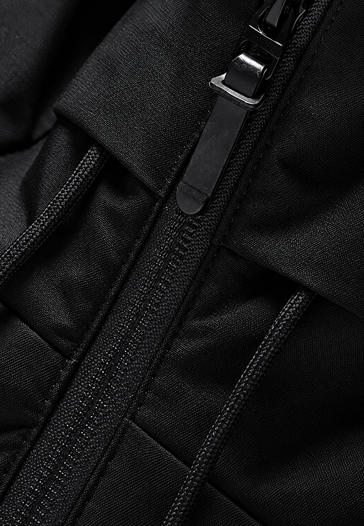 Herren-Steppjacke mit verstellbarer Kapuze, regulärem Schnitt und matter Oberfläche - Nereo