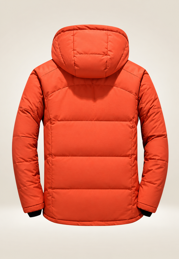 Herren-Outdoor-Steppjacke mit Kapuze und Stehkragen - Stellan
