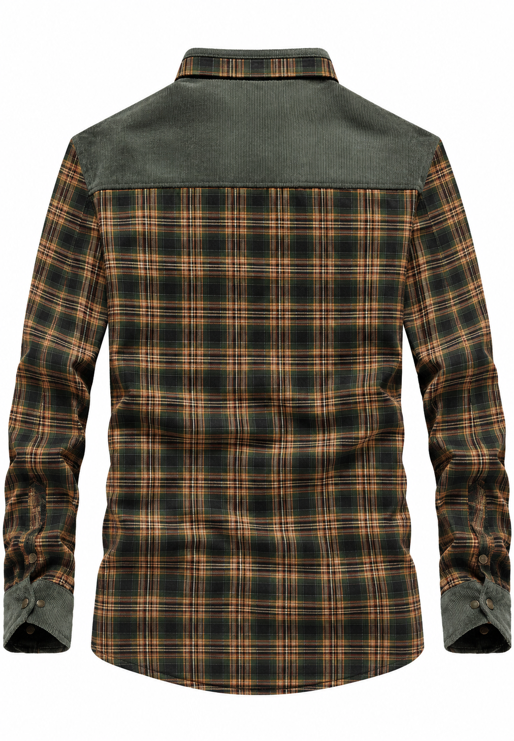 Karierte Herren-Hemdjacke mit Teddyfutter und Stehkragen - Valther