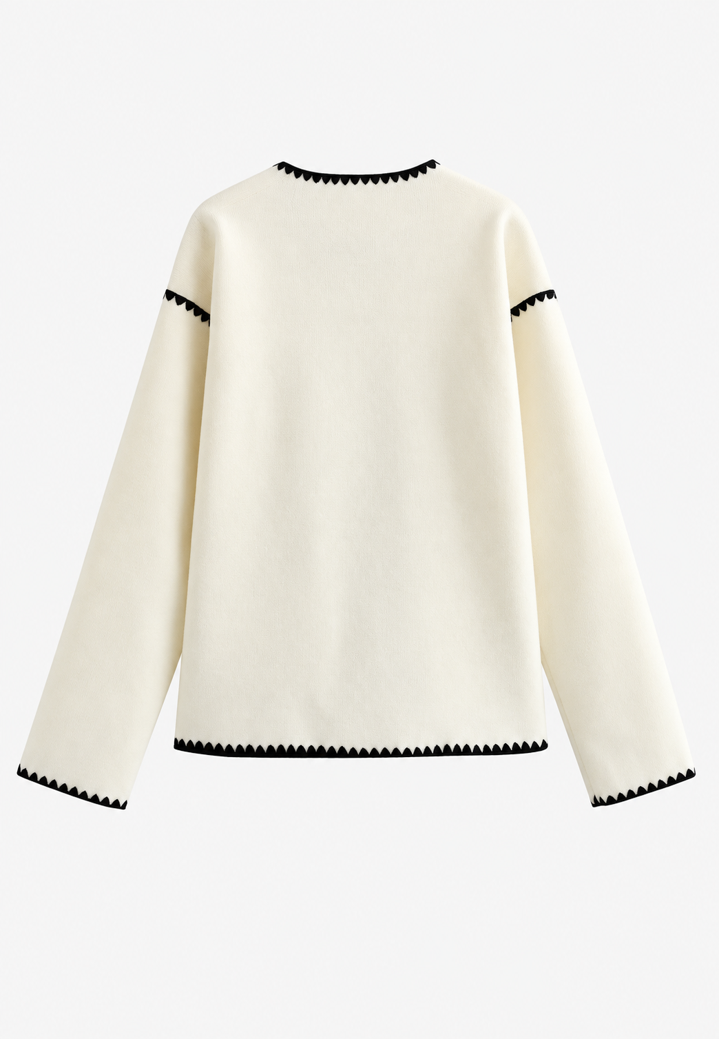 Damen-Strickjacke im Color-Block-Design mit kontrastierenden Bündchen – Émeline