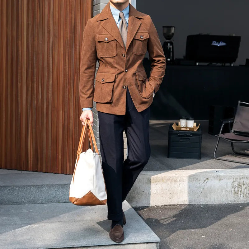 Elegante Cordjacke mit Taschen – Julien