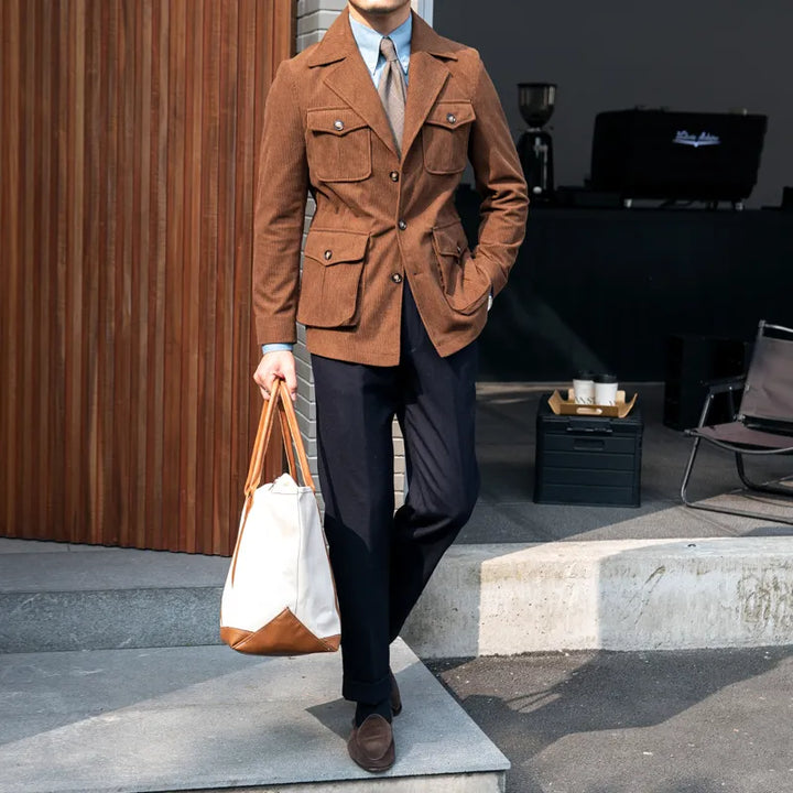 Elegante Cordjacke mit Taschen – Julien