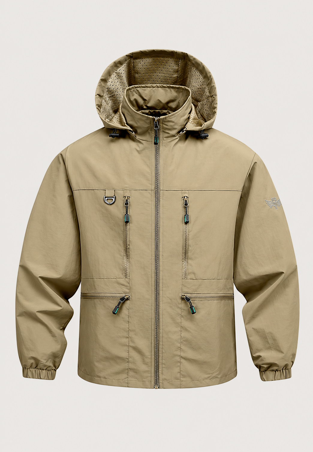 Herrenjacke im Outdoor-Stil mit verstellbarer Kapuze und vier Taschen - Ardel