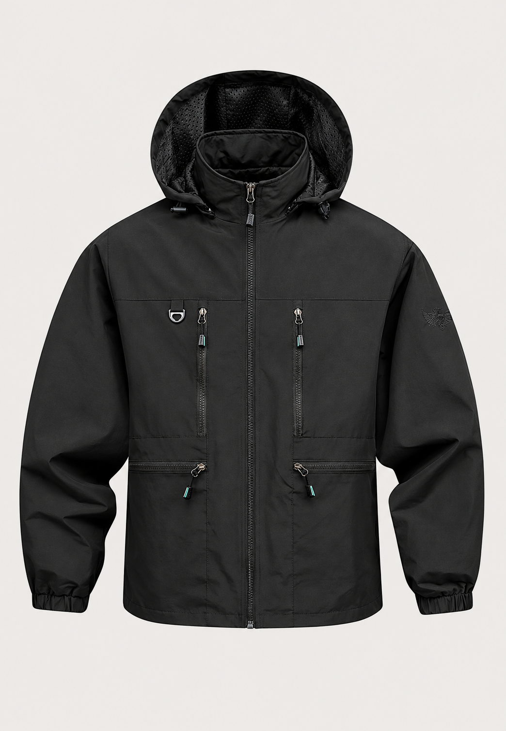 Herrenjacke im Outdoor-Stil mit verstellbarer Kapuze und vier Taschen - Ardel
