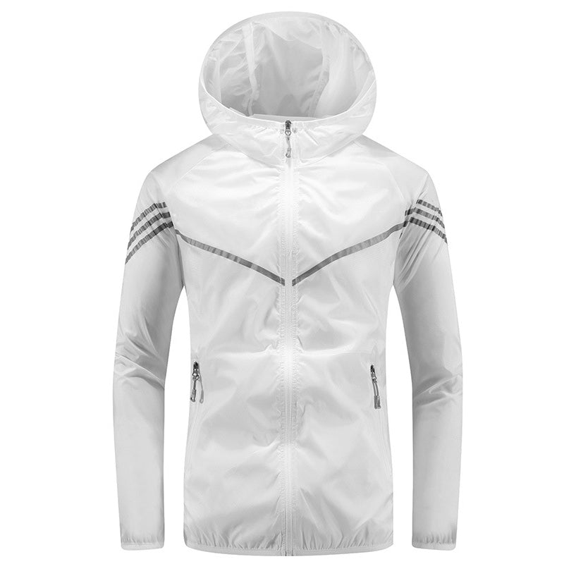 Wasserdichte Herrenjacke mit Kapuze, Taschen und Reißverschluss – Thiago