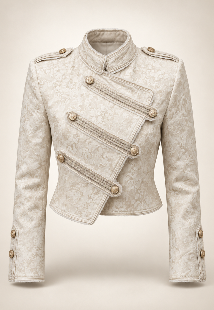 Damenjacke mit Stehkragen und Zierknöpfen - Aveline