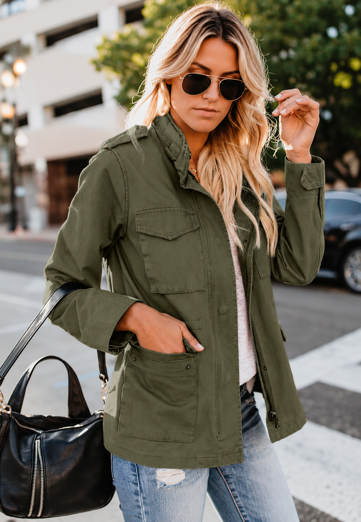 Leichte Damenjacke mit Taschen - Tilda