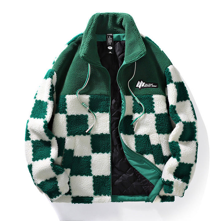 Herren-Winterjacke mit Fleece-Effekt - Davor