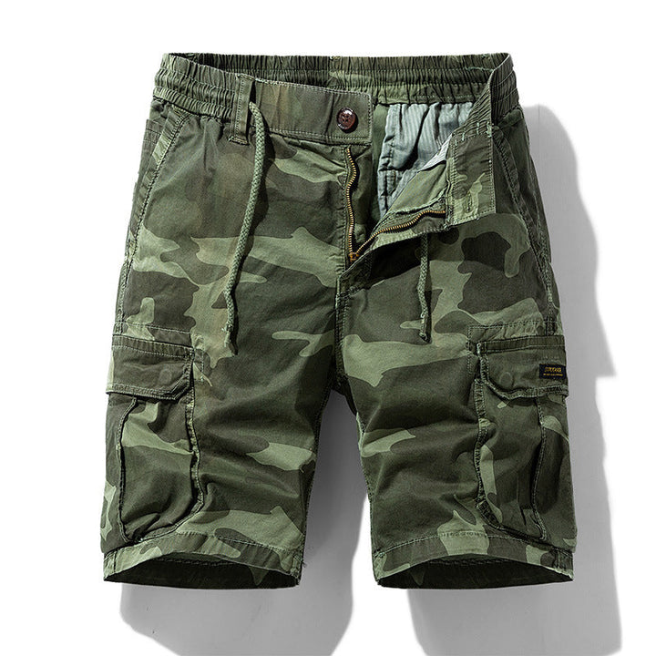 Tarnfarbene Cargo-Shorts mit Seitentaschen für Männer - Carson