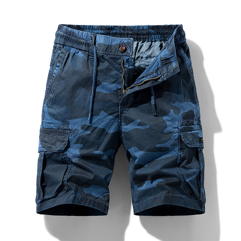 Tarnfarbene Cargo-Shorts mit Seitentaschen für Männer - Carson