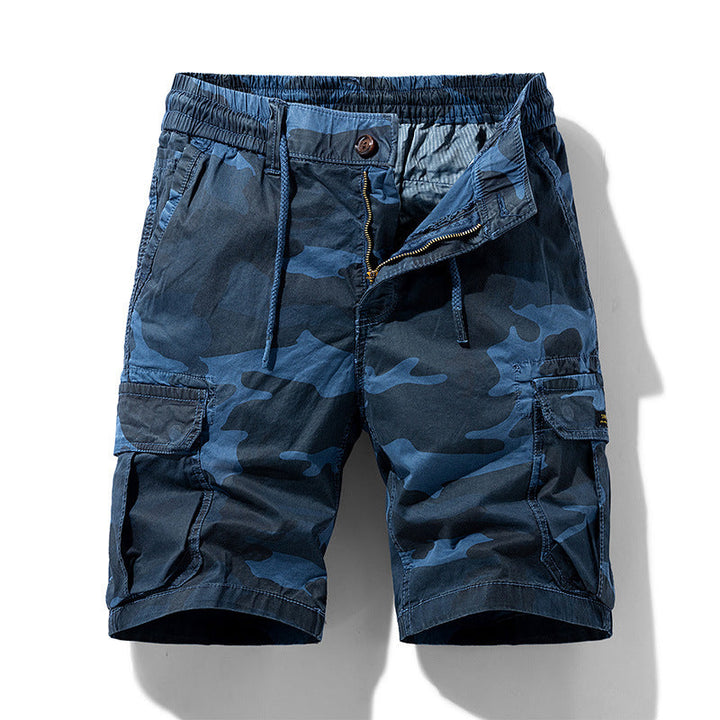 Tarnfarbene Cargo-Shorts mit Seitentaschen für Männer - Carson