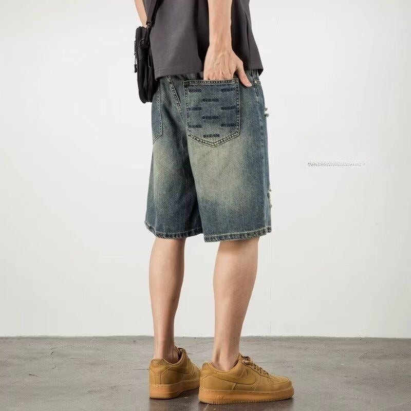 Zerrissene Shorts aus Denim für Männer - Kane
