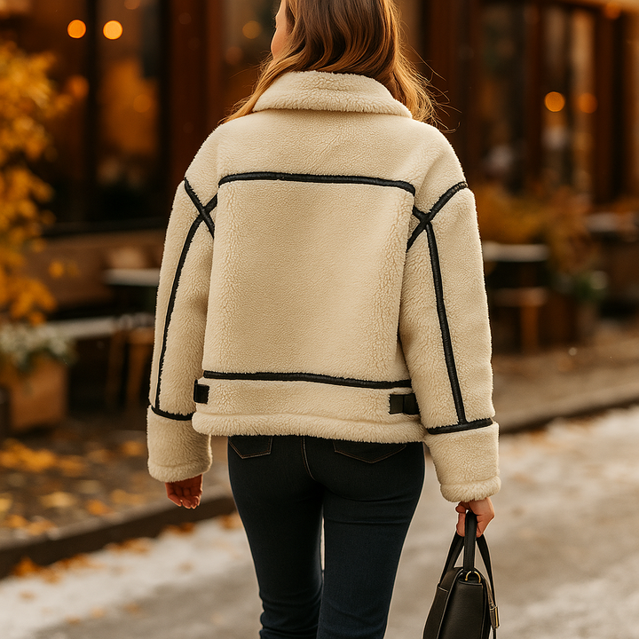 Damen-Fleecejacke mit scharfen Paspeln - Salma