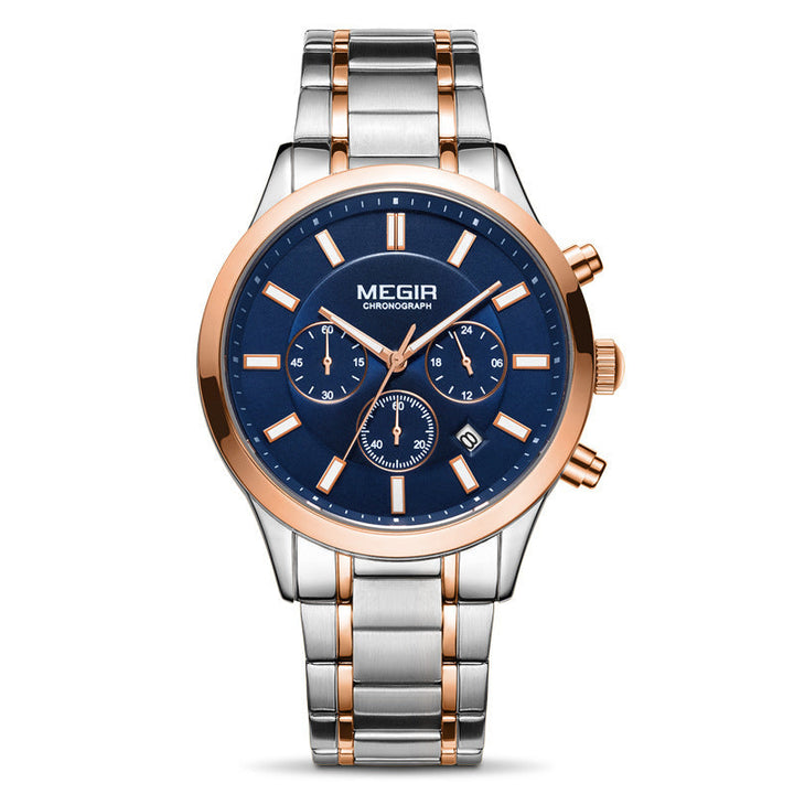 Herren-Edelstahl-Sportuhr Chronograph