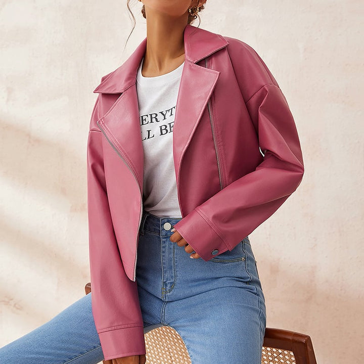 Kurze Jacke mit Reißverschluss im urbanen Stil für Damen - Sirel