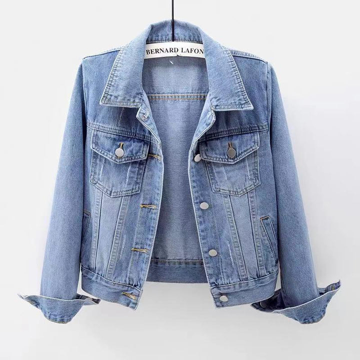 Kurze, taillierte Damen-Jeansjacke - Adelheid
