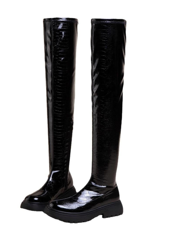Hohe Damenstiefel mit Reißverschluss - Hildur