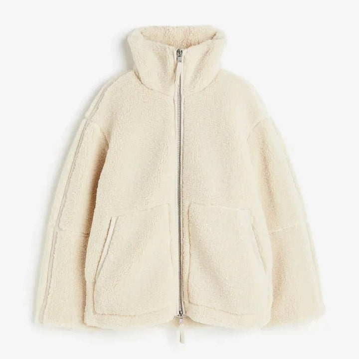Damen-Fleecejacke mit Umlegekragen - Alfhildr