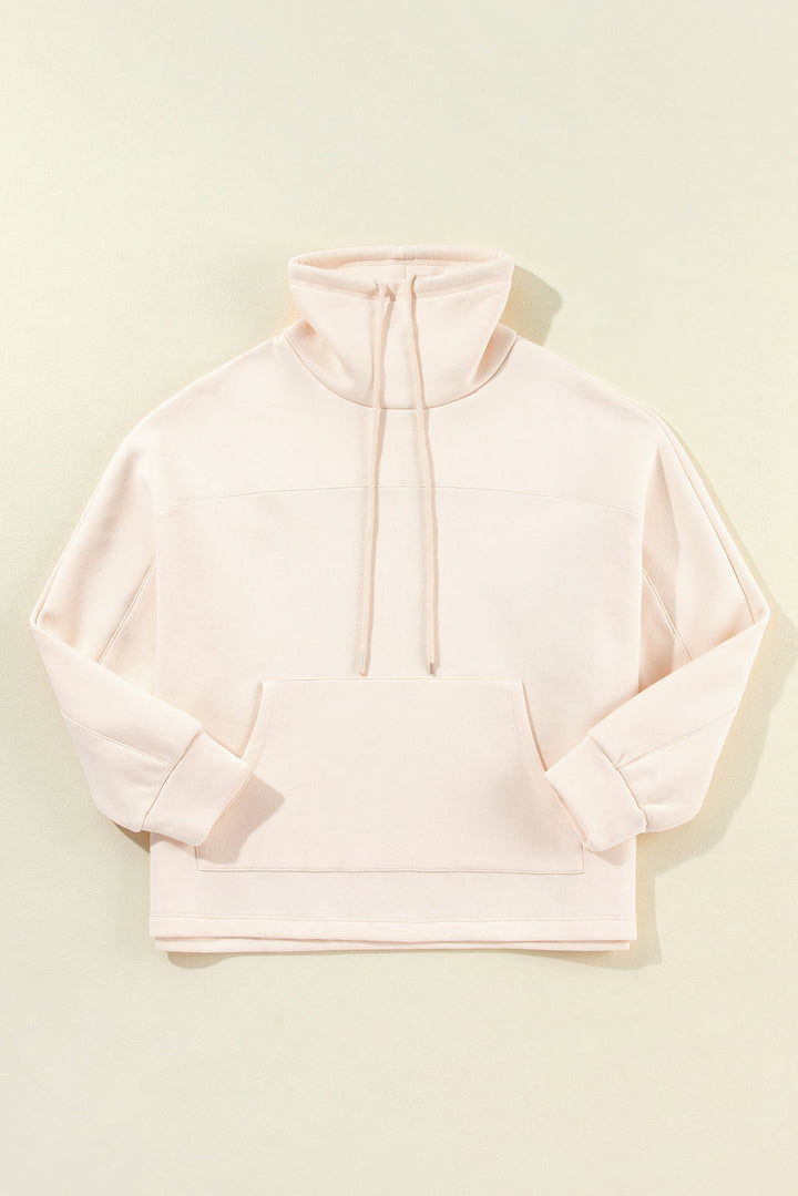Aubrey - Rollkragen-Sweatshirt mit Kordel und Ärmeln