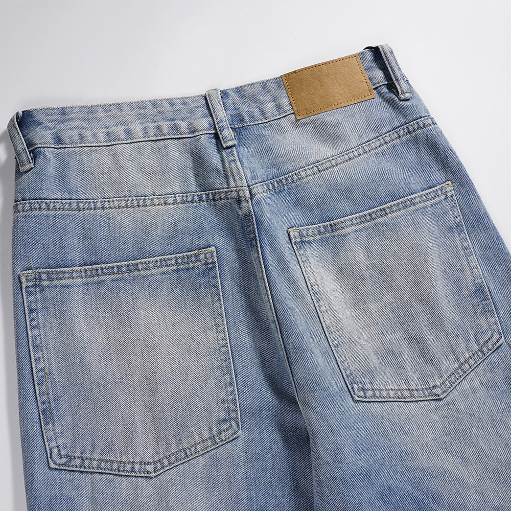 Gerade Utility-Cargo-Jeans für Männer - Falko