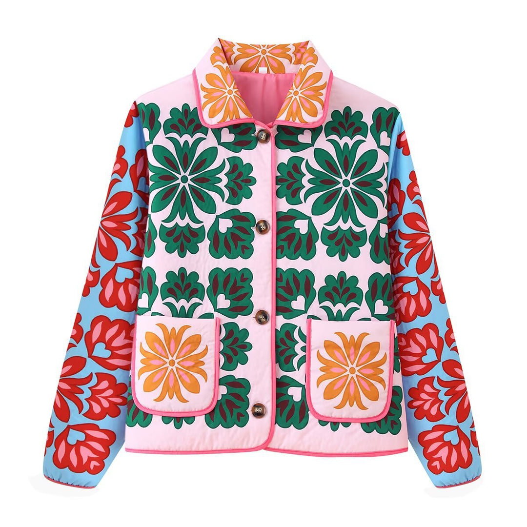 Jacke mit Frühlingsmotiv für Frauen - Madison