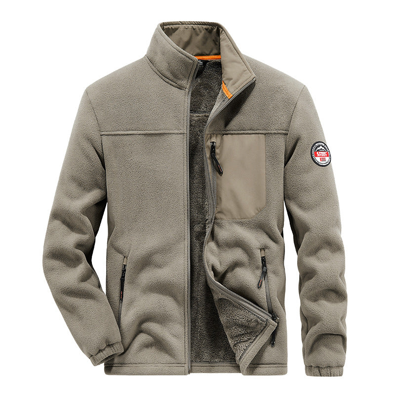Leichte Herrenjacke mit Fleece-Effekt - Renlo