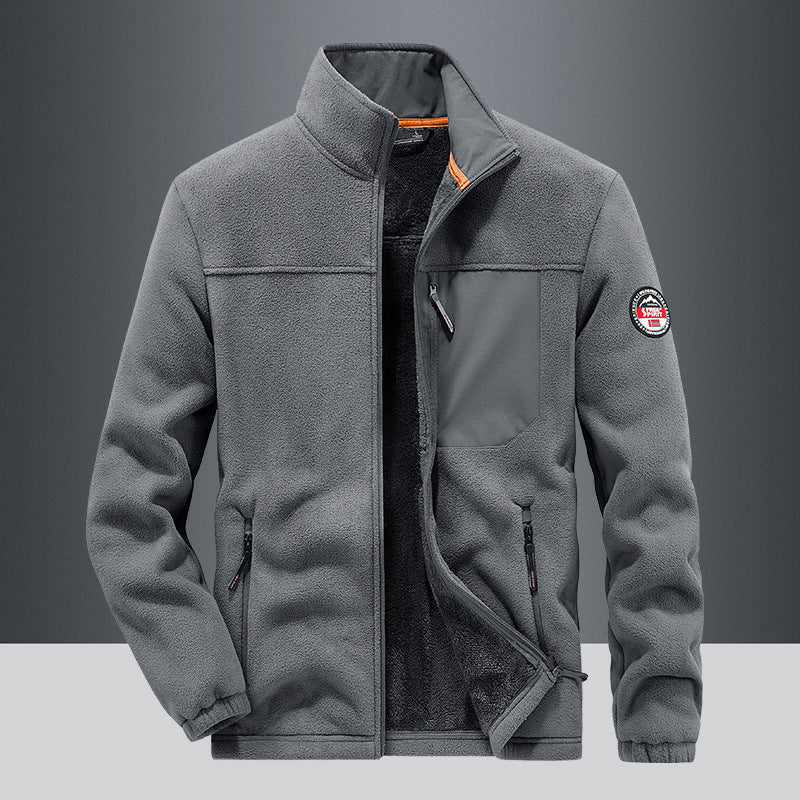 Leichte Herrenjacke mit Fleece-Effekt - Renlo