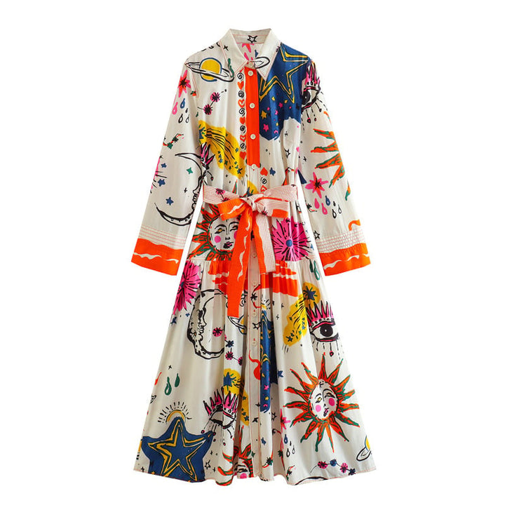 Bedrucktes Maxikleid für Frauen - Cailin