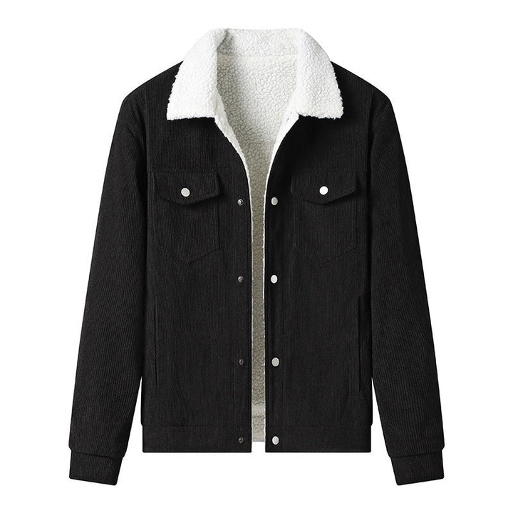 Herren-Cordjacke mit Fleece-Futter, legerer Stil - Alain