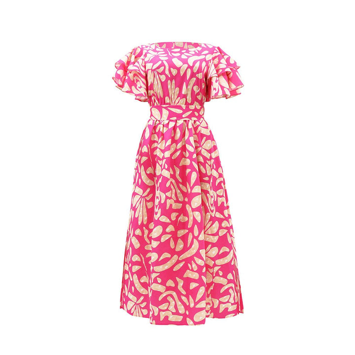Schulterfreies langes Kleid Frau - Adara