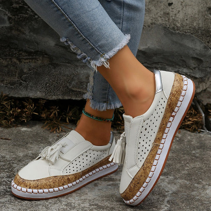 Flache Damen-Slipper mit Quasten - Madison