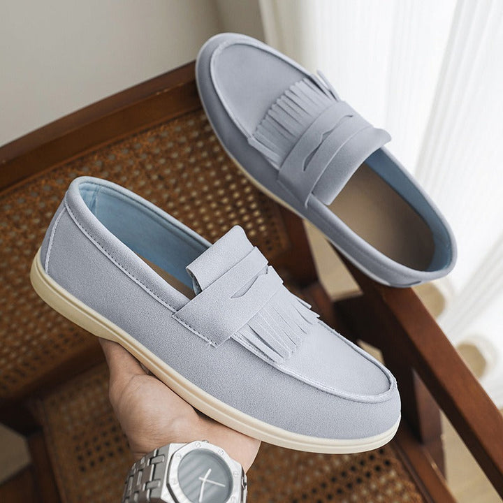Matte Slipper mit Fransen für Männer - Harrison