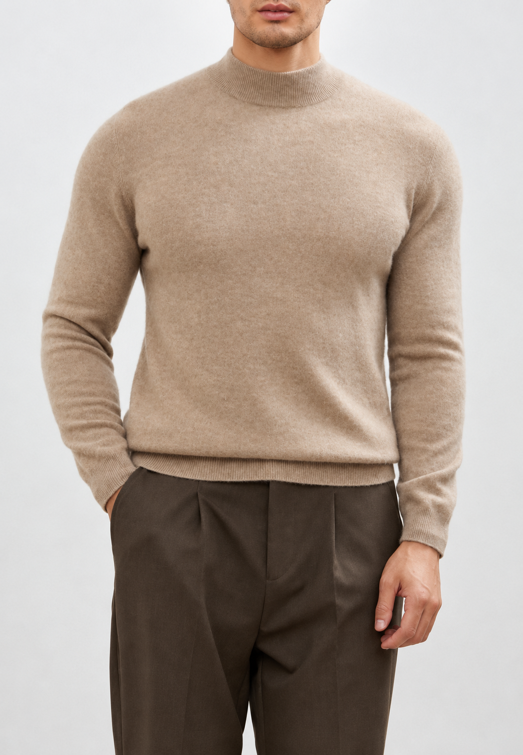 Feinstrickpullover mit Stehkragen – Émeric