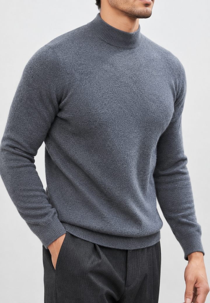 Feinstrickpullover mit Stehkragen – Émeric