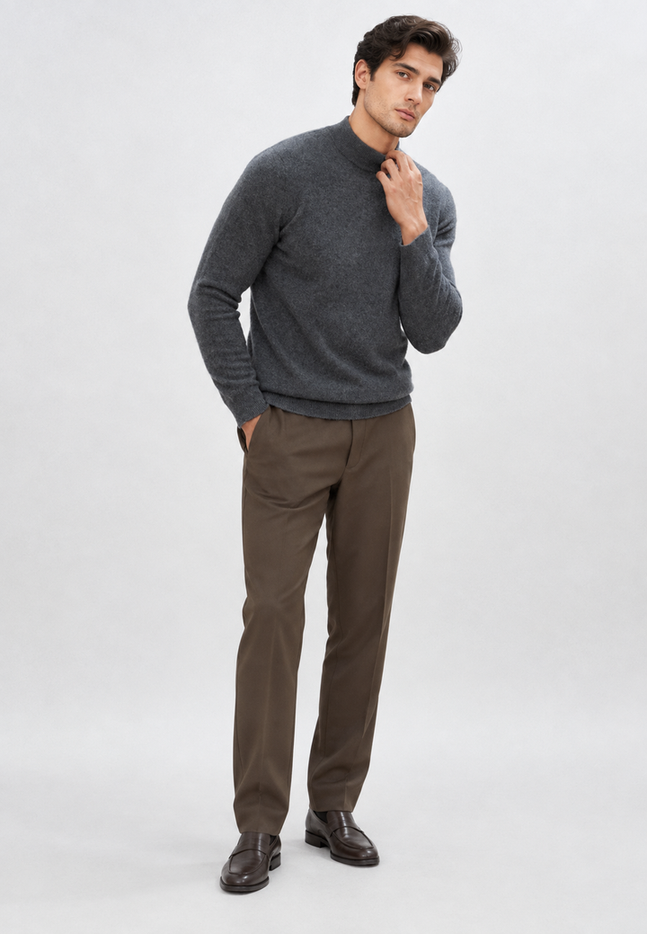 Feinstrickpullover mit Stehkragen – Émeric