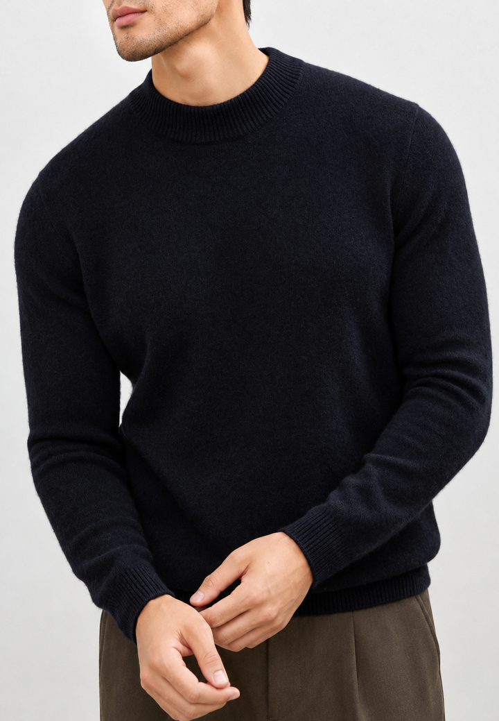 Feinstrickpullover mit Stehkragen – Émeric